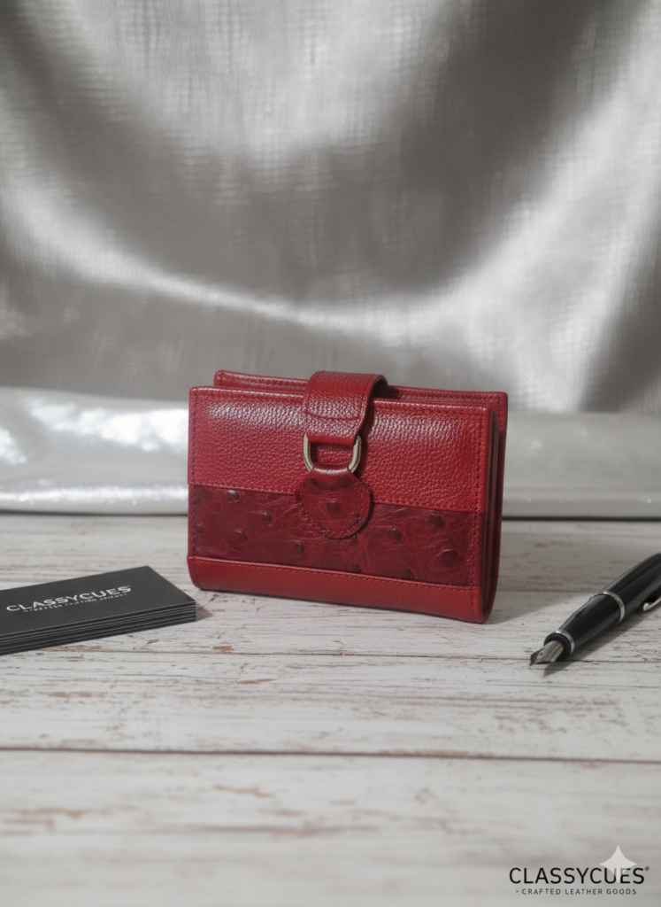 billetera urban chic en cuero para mujer